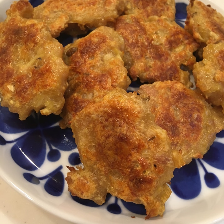 ヘルシオで鶏肉とえのきのハンバーグ